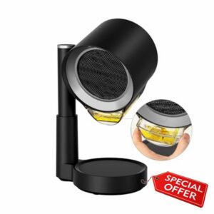 Portable Range Hood: Kitchen Countertop Cooking Exhaust Fan Quiet Smoke Removal - 3-Speed Suction Height & Angle Adjustable Design Dual-layer Filter- Plug-in for Apartments RV BBQ Hot Po
