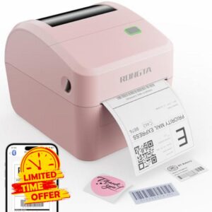 Rongta 4x6 Bluetooth Shipping Label Printer - Thermal Label Printer for Shipping Packages