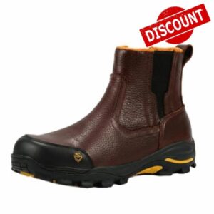 SUREWAY Mens Slip On Chelsea Work Boots for Men