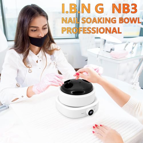 Adjustable Temperature Heated Soak off Bowls Nail Polish Remover Warmer Machine Acrylic Nails Soak Bowl