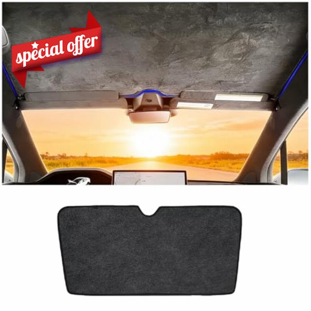 Windshield Glassroof Sunshade Compatible with Tesla Model X 2021-2026[No Gaps