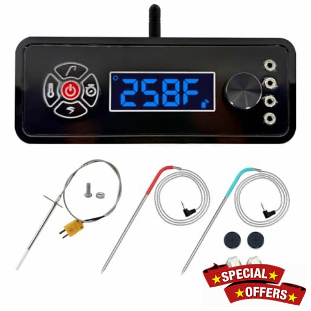 Upgraded WiFi Controller Replacement for Masterbuilt Gravity Series 560/800/1050 Digital Charcoal Grill Smoker with Smart APP Control & Real-Time Temp Monitoring