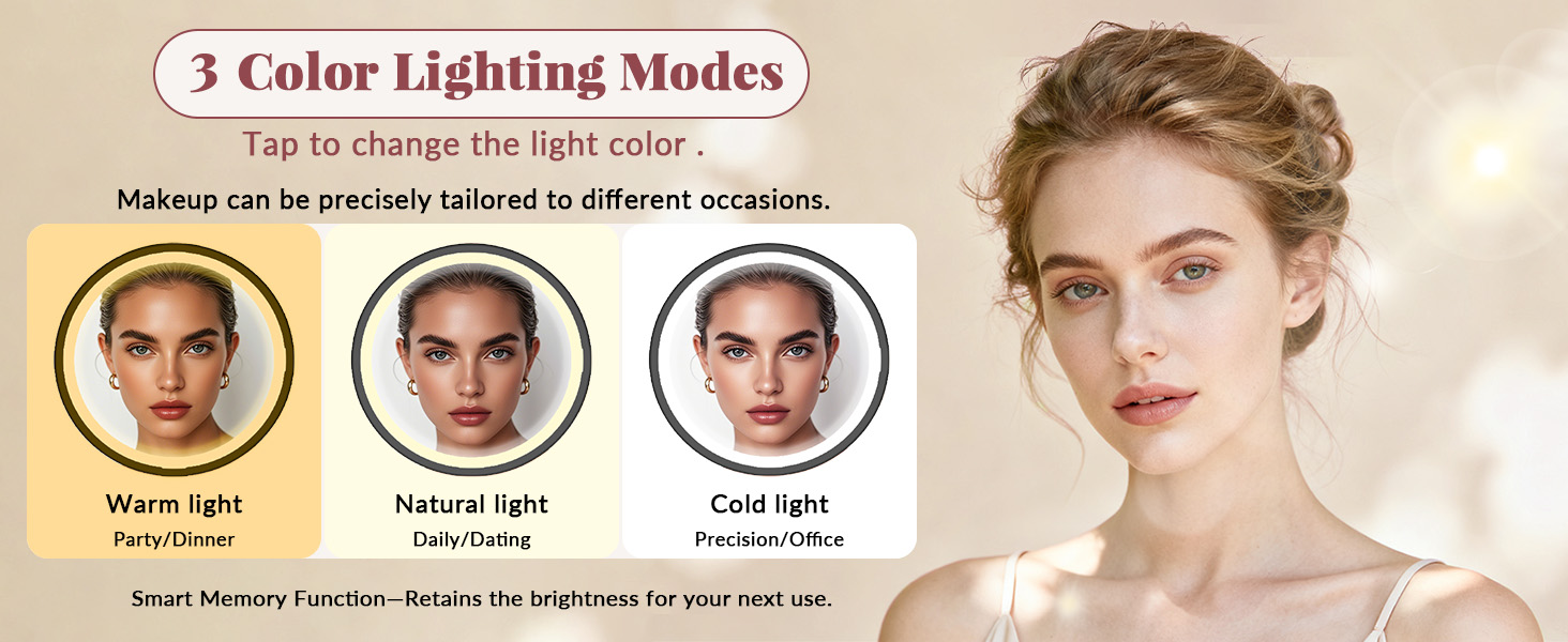 3 Color Lighting Modes