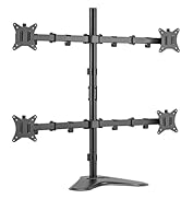 Triple Monitor Mount for up to 35-inch Screens &ndash; Heavy Duty Ultrawide Stand with Fully Adjustable...