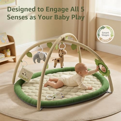Tummy Time Mat with 5 Detachable Toys