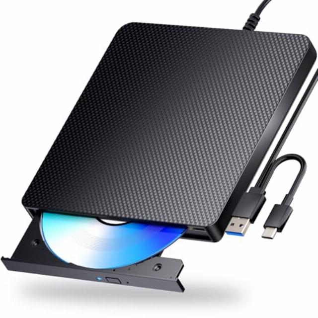 External Blu ray Drives Player Read/Write Compatible Bluray Burner USB 3.0 / Type-C DVD Burner Blu ray Player for pc