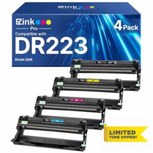E-Z Ink Pro DR223 Drum Unit Compatible Replacement for Brother DR223CL DR 223 Drum Unit to use with Brother mfc-l3770cdw mfc-L3710CW mfc-L3750CDW HL L3210CW HL L3230CDW HL L3290CDW Printer (4 Pack)