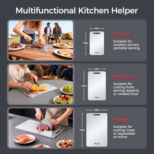 Double-Sided Chopping Boards for Raw & Cooked Food