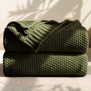 Lightweight Soft Knit Blanket for Sofa Couch Bed