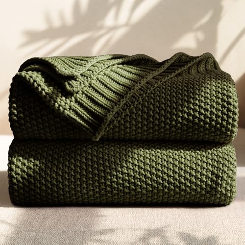 Lightweight Soft Knit Blanket for Sofa Couch Bed