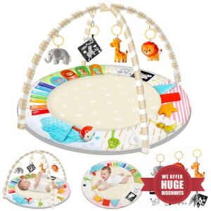 URMYWO Baby Play Gym - Comfortable Baby Floor Play Activity Gym for 0-3-6-18 Months