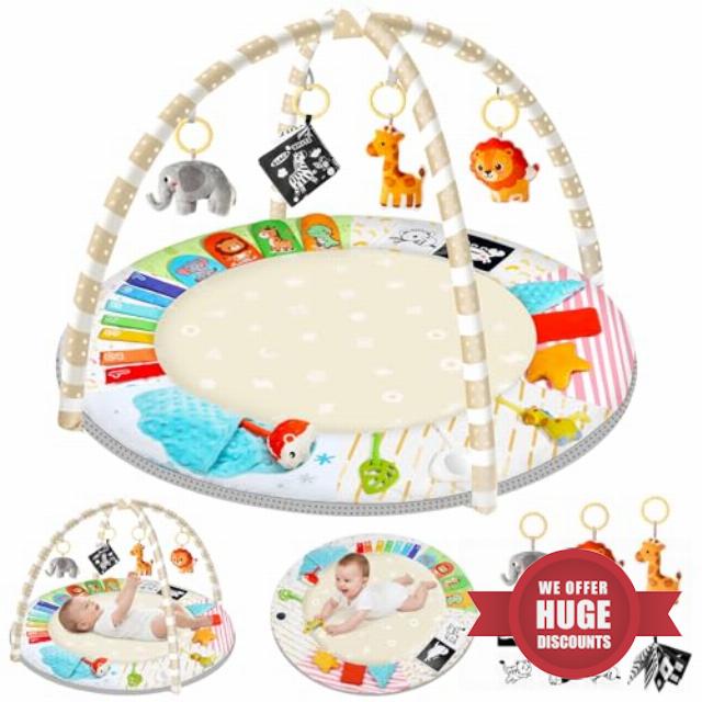 URMYWO Baby Play Gym - Comfortable Baby Floor Play Activity Gym for 0-3-6-18 Months