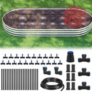 HIRALIY Raised Bed Drip Irrigation Kit Large