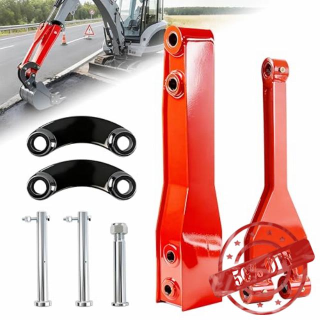 26" Mini Excavator Arm Extension for 0.8-2 Ton Machines Quick Attach Ditch Digging and Trenching Boom Heavy-Duty Steel Construction Mini Excavator Accessories for Extended Reach