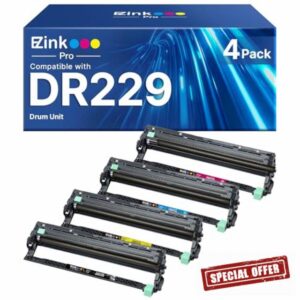 E-Z Ink Pro Compatible DR229CL Drum Unit Replacement for Brother DR229CL use with TN229 TN229xl Compatible with Brother MFC-L3780CDW MFC-L3720CDW HL-L3220CDW HL-L3280CDW Printer (4 Pack)
