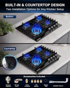 4 Burner Gas Stove Top