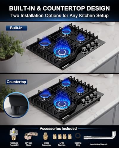 4 Burner Gas Stove Top