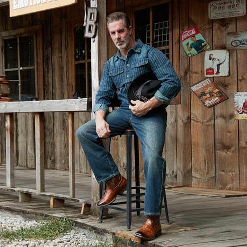 Pull-On Slip Resistant Boots with Classic Embroidery