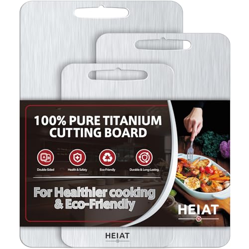 100% Pure Titanium Cutting Boards for Kitchen