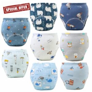Upairy Potty Training Pants Cotton Absorbent Training Underwear for Toddler Boy and Girls 2T-5T