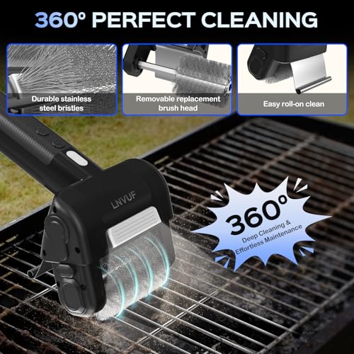 Heavy Duty Grill Cleaning Tool (Black)