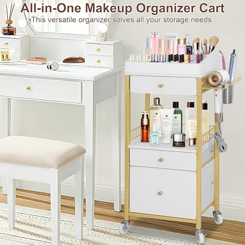 Mobile Vanity Organizer for Small Spaces