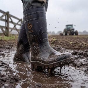 Soft Toe Mud Boots with Steel Shank & Arch Support