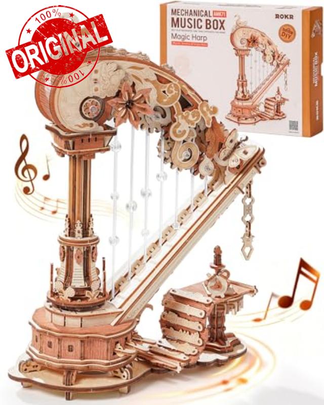 ROKR 3D Puzzle Magic Harp Music Box