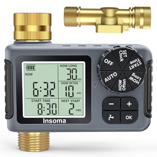 Programmable Sprinkler Controller for Garden Faucet with Auto/Manual/Rain Delay Mode