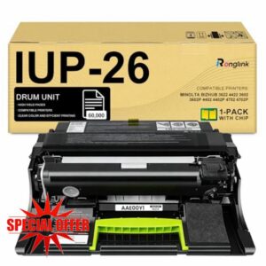 AAE00Y1 IUP26 Drum Unit Replacement for Konica IUP-26 IUP-25 IUP25 Imaging Unit for Minolta Bizhub 3622 4422 3602 3602P 4402 4402P 4702 4702P Printer (1-Pack Black