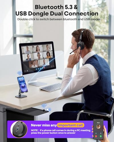 Computer Headset with Microphone