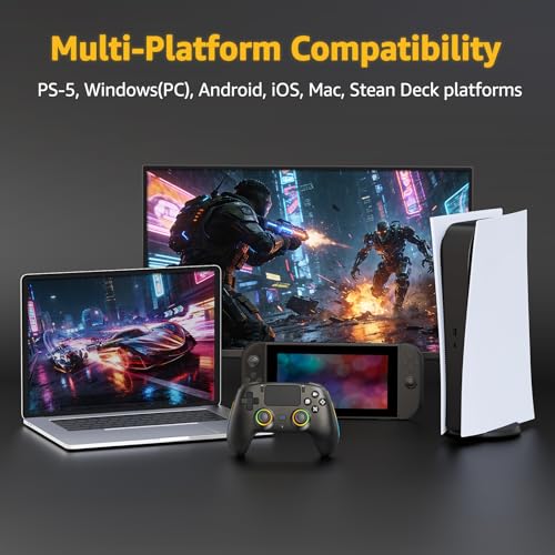 Gamepad Built-in Mic with 2 Back Buttons Support Remap/Combo Functions