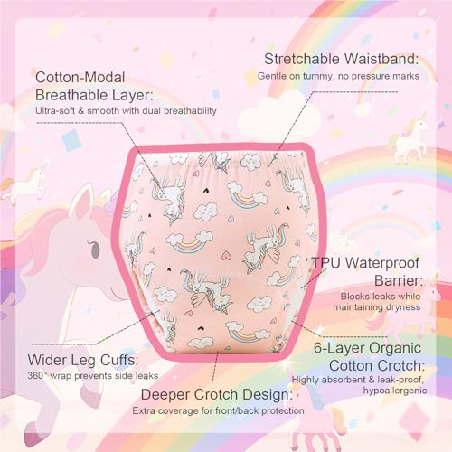 Soft Absorbent & Leak-Proof with Characters(10PCS