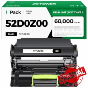 52D0Z00 Drum Unit (Not Toner) High Yield 1-Pack Replacement for Lexmark 52D0Z00 Imaging Unit Compatible for Lexmark MX812 MX811 MX810 MS812 MX711 MX710 MS810 MS811 Series Laser Printer All-in-One Copy