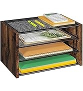 DAOUTIME Expandable Slim Storage Shelf, 4 Tier Metal Shelving Unit for Bathroom Storage Organizer...