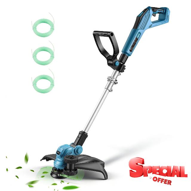 15" Cordless String Trimmer & Lawn Edger for Makita 18V Battery(NOT Included)