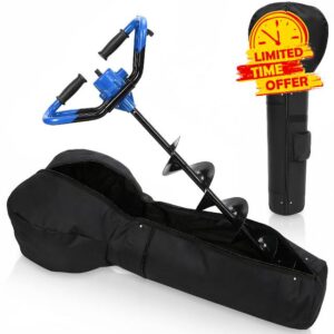 Vincreem Ice Auger Carrying Bag for Ice Fishing Accessory Compatible with All Augers