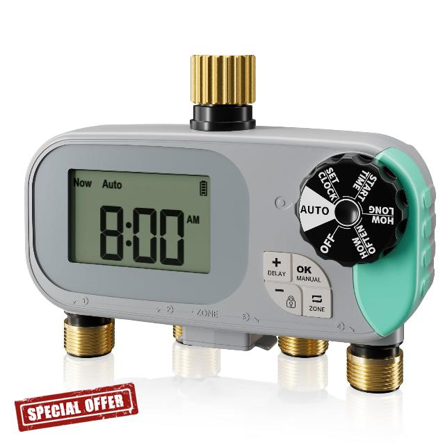 QUOBAS Sprinkler Timer for Garden Hose
