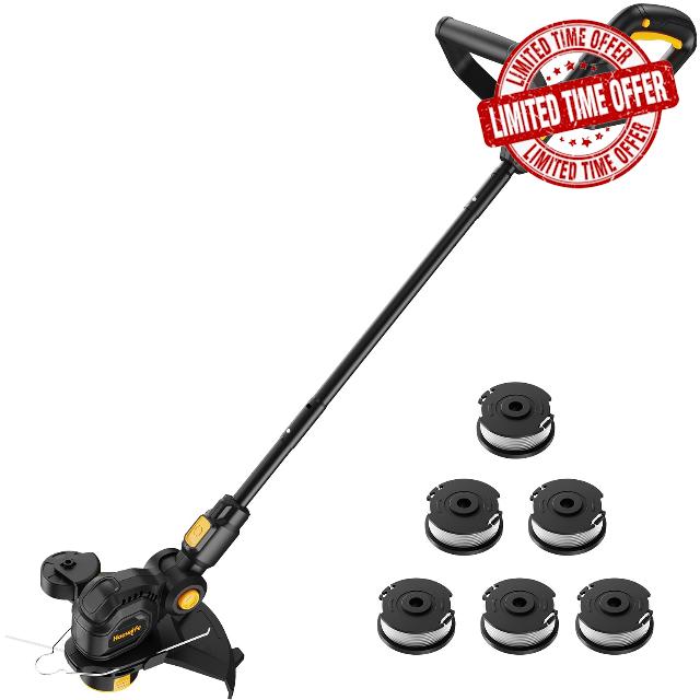 12-Inch Cordless Weed Eater Trimmer Compatible with Dewalt 20V MAX Battery