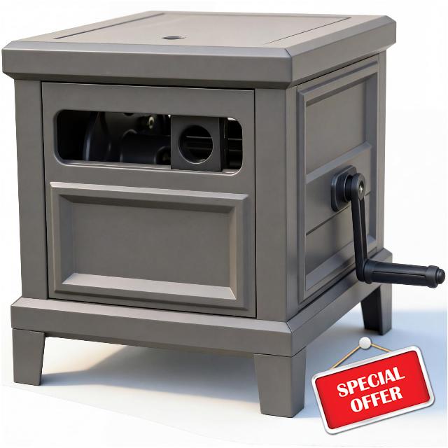 Heavy Duty Steel Garden Hose Reel Deck Box