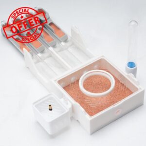 StackCore Stackable Series - White Hybrid (Tube-and-Flat Ant Nest) with Starter Tool Ki