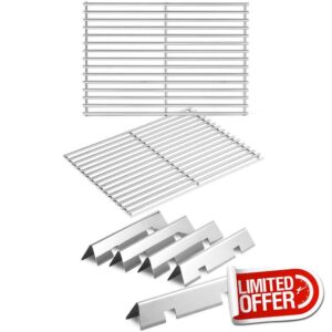 Spirit II E-310 Grill Replacement Parts 7639 Grates 7636 Flavorizer Bars for Weber Spirit and Spirit ii 300 Series Grills Parts with Front Control E310 E330 E-310 E-330 S-315 E-315 E315 SP310 SP32