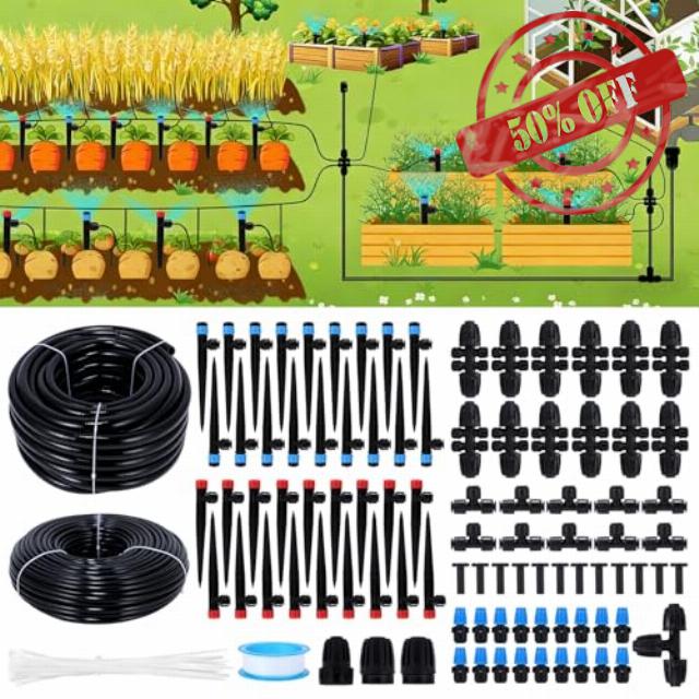 300FT Drip Irrigation System Kit