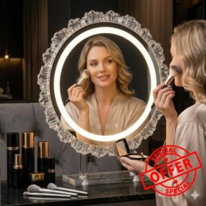 16" Hollywood Round Vanity Mirror with Lights