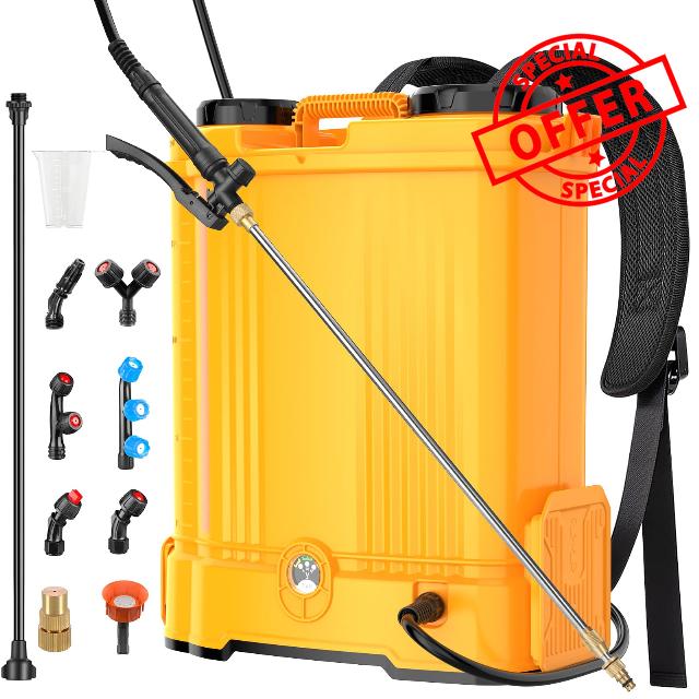 Battery Powered Backpack Sprayer for Dewalt 20v Max Battery
