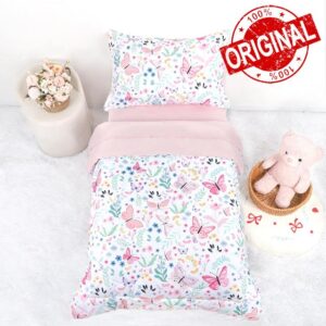 Toddler Bedding Set for Girls 4 Pieces Butterfly