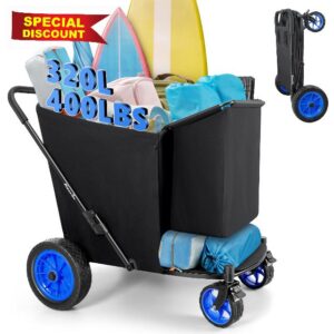 KEDSUM Beach Wagon with Big Wheels for Sand