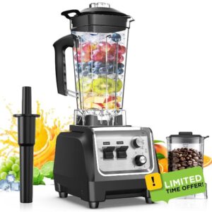 1800W Blender for Smoothies 70 oz Large Capacity Countertop Blenders with 20 oz Grinding Cup - 28000RPM High Speed Kitchen Blender for Ice Crushing