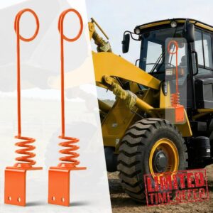 2PCS Heavy Duty Hydraulic Hose Hanger for Tractor - 0.3" Thick Plate and 3.7" Diameter Fits Multi-Hose/Thick Hose