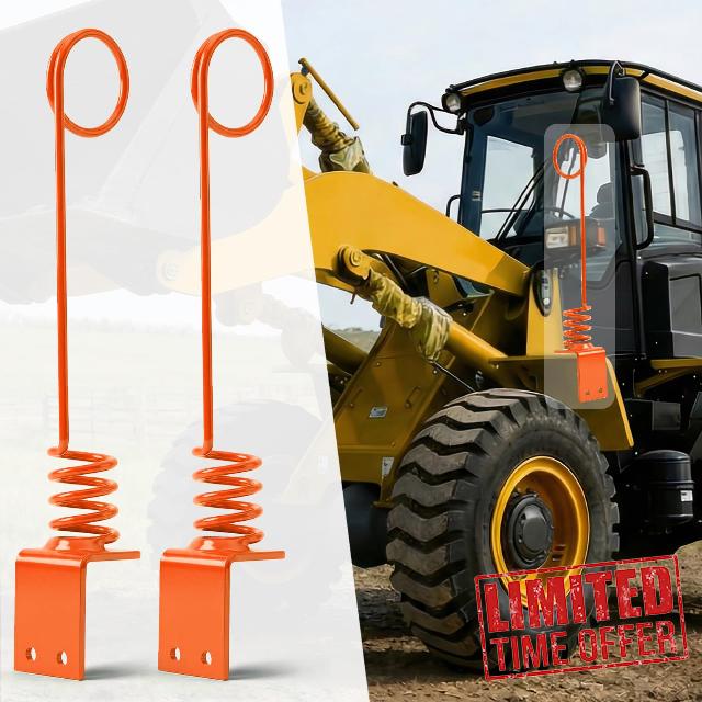 2PCS Heavy Duty Hydraulic Hose Hanger for Tractor - 0.3" Thick Plate and 3.7" Diameter Fits Multi-Hose/Thick Hose
